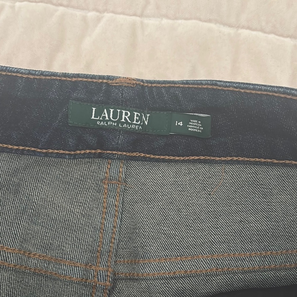 Ralph Lauren Women's Dark Blue Jeans - Picture 2 of 2